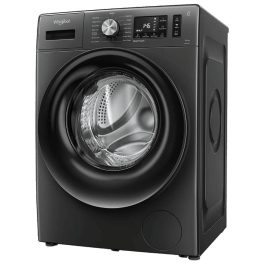 Whirlpool XS7512BWME, Xpert Care 7.5 kg 1200 RPM 5 Star Inverter Fully-Automatic Front Load Washing Machine with Ozone Air Refresh Technology & Built-in-Heater and Steam Wash, Midnight Grey