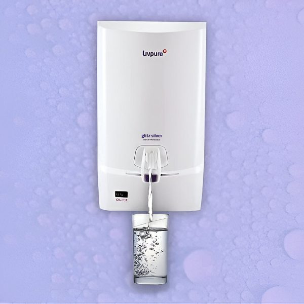 Livpure Glitz Silver, RO+UF+Mineralizer Water Purifier with 7 Litre Storage and 7 Stage of Purification, White