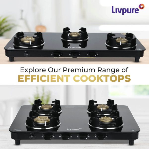 LIVPURE CELESTIA AUTO IGNITION 3 BI Cook Top