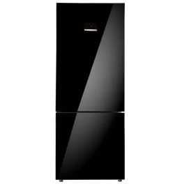 Bosch KGN56LB42I, 508 Litre 2 Star Bottom Freezer Refrigerator, Black Glass