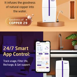 Livpure Stealth Under Counter Water Purifier, RO+UV 6 Stage Purification Technology, 7L Storage Tank, Sleek & Compact Design, White