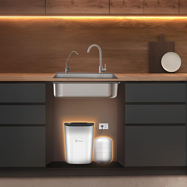 AO Smith U2 Pro Plus, Under the Sink UV Water Purifier with 6 stage purification, Goose neck Faucet and 1 Year Warranty, White