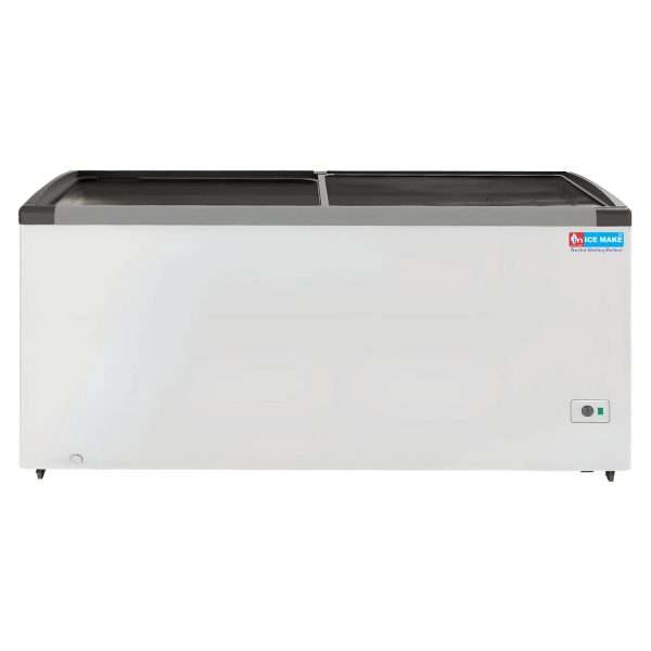 Icemake IGT550, 500 Litre 2 In 1 Convertible Glass Top Deep Freezer With Auto Defrost, White