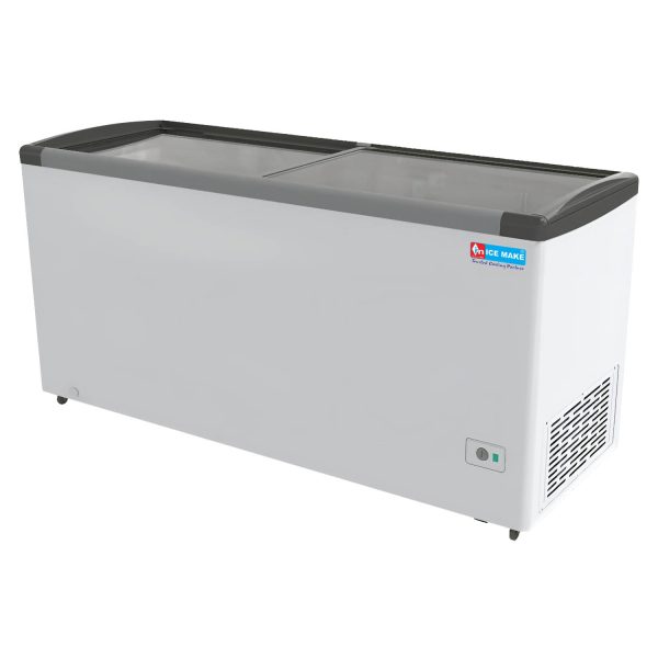 Icemake IGT550, 500 Litre 2 In 1 Convertible Glass Top Deep Freezer With Auto Defrost, White