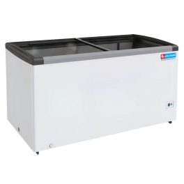 Icemake IGT550, 500 Litre 2 In 1 Convertible Glass Top Deep Freezer With Auto Defrost, White