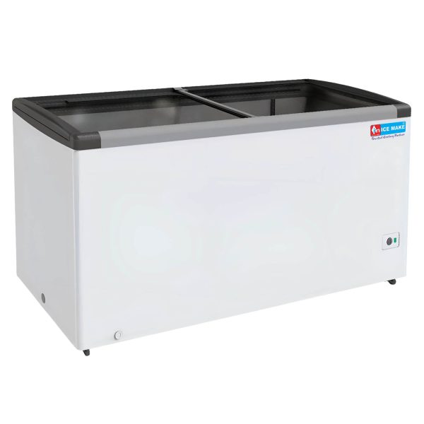 Icemake IGT550, 500 Litre 2 In 1 Convertible Glass Top Deep Freezer With Auto Defrost, White