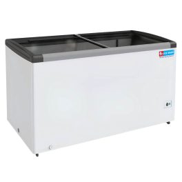 Icemake IGT450, 2 In 1 Convertible 400 Litre Glass Top Double Door Deep Freezer With Manual Defrost, White
