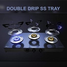 Sunflame, LPG Stove Prime XL SS, 3 Brass Burner