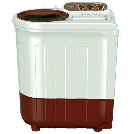 Whirlpool 7.5 Kg 5 Star Ace Supreme Semi-Automatic Top Loading Washing Machine, Fast Drying, Coral Red, ACE 7.5 SUPREME PLUS