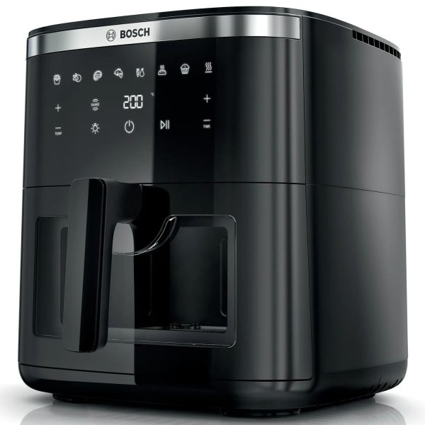 Bosch 1800 Watts Cripsmaxx Air Fryer 7.2L, With Touch Panel, Smart Integrated System, With Adjustable Grid With 7 Preset+ Preheat And Keep Warm Function, Black, MAF671B0IN