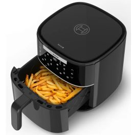 Bosch 1350 Watts Cripsmaxx Air Fryer 4L, With Touch Panel, Smart Integrated System, With Adjustable Grid With 6 Preset+ Preheat And Keep Warm Function, Black, MAF240B0IN