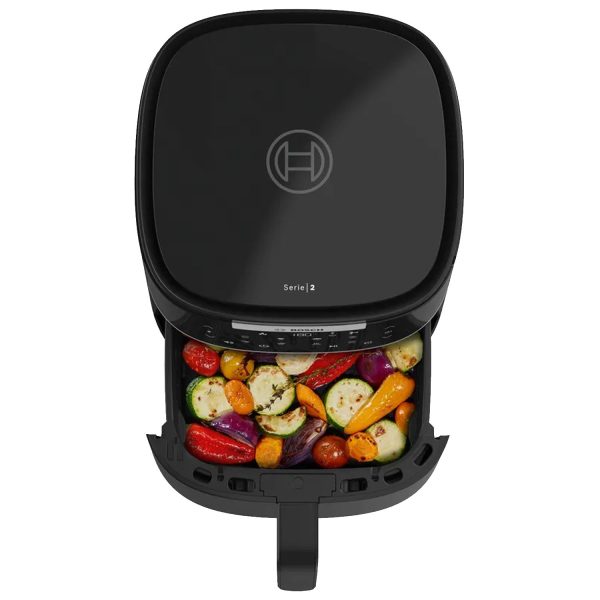 Bosch 1350 Watts Cripsmaxx Air Fryer 4L, With Touch Panel, Smart Integrated System, With Adjustable Grid With 6 Preset+ Preheat And Keep Warm Function, Black, MAF240B0IN