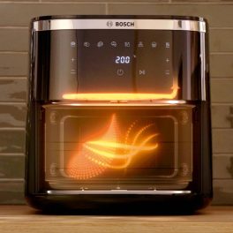 Bosch 1800 Watts Cripsmaxx Air Fryer 7.2L, With Touch Panel, Smart Integrated System, With Adjustable Grid With 7 Preset+ Preheat And Keep Warm Function, Black, MAF671B0IN