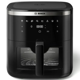 Bosch 1800 Watts Cripsmaxx Air Fryer 7.2L, With Touch Panel, Smart Integrated System, With Adjustable Grid With 7 Preset+ Preheat And Keep Warm Function, Black, MAF671B0IN