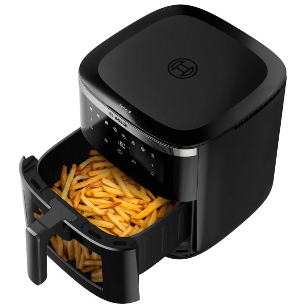 Bosch 1800 Watts Cripsmaxx Air Fryer 7.2L, With Touch Panel, Smart Integrated System, With Adjustable Grid With 7 Preset+ Preheat And Keep Warm Function, Black, MAF671B0IN