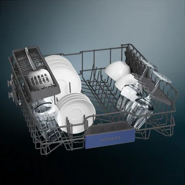 Siemens iQ500 Drive Motor, 14 Place Settings Free-Standing Dishwasher, Vario Speed Plus, Anti-Fingerprint, Brushed Steel, SN25II00KI