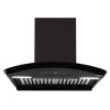Elica GLACE HAC BF LTW 60 NERO, Auto Clean Curved Glass, 1425 CMPH BLDC Motor, Intelli-Sense 9 Speed Control, Heat Autoclean, Gesture Control, Baffle Filter, Black