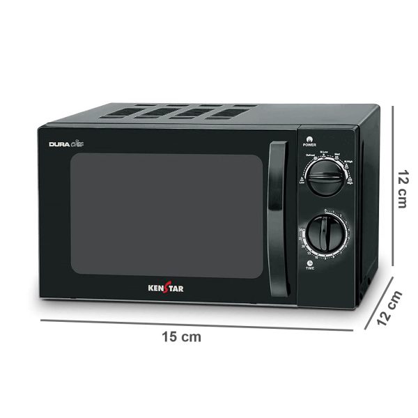 Kenstar Dura Chef 20 Litre 700W Solo Microwave Ovenwith 30 Min Timer (Black Color), KM20SSLN