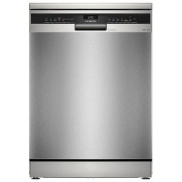 Siemens iQ500 Drive Motor, 14 Place Settings Free-Standing Dishwasher, Vario Speed Plus, Anti-Fingerprint, Brushed Steel, SN25II00KI