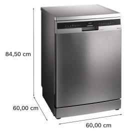 Siemens iQ500 Drive Motor, 14 Place Settings Free-Standing Dishwasher, Vario Speed Plus, Anti-Fingerprint, Brushed Steel, SN25II00KI