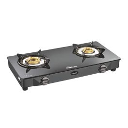 Sunflame LPG Stove GT Crown BK, 2 Brass Burner