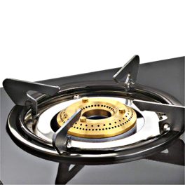 Sunflame LPG Stove GT Crown BK, 2 Brass Burner