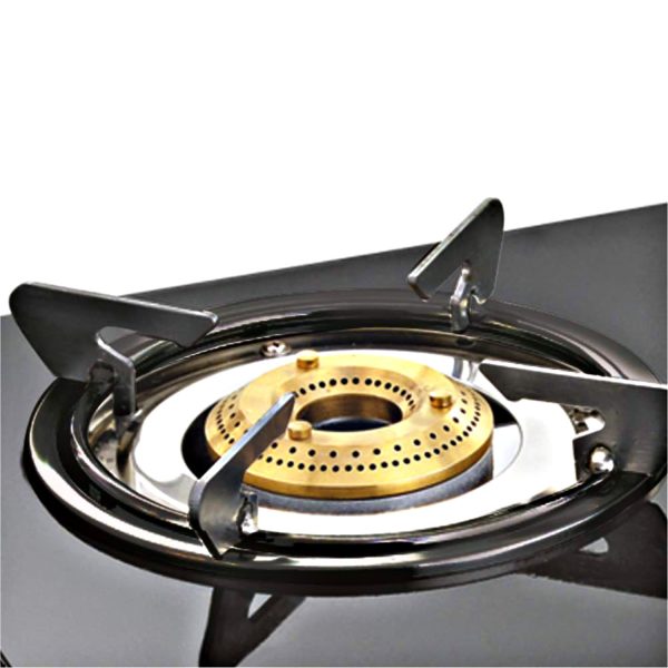 Sunflame LPG Stove GT Crown BK, 2 Brass Burner