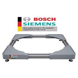 Bosch/Siemens Adjustable Pedestal Stand for all Front Load Washing Machine with Super-stable Anti Skid Feet, Grey