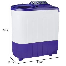 Whirlpool 8 kg 5 Star Semi-Automatic Top Loading Washing Machine with Extra Soak time Technology, Coral Purple, ACE SUPER SOAK