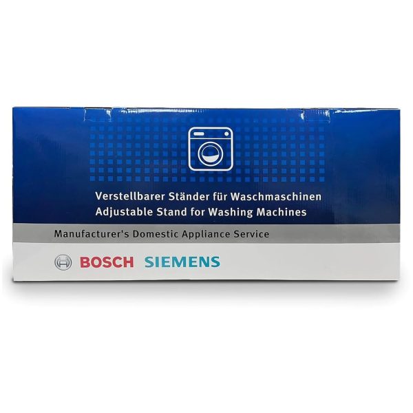 Bosch/Siemens Adjustable Pedestal Stand for all Front Load Washing Machine with Super-stable Anti Skid Feet, Grey