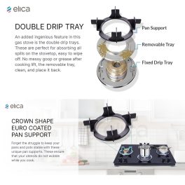 ELICA Cooktop Mat ONYX 694CT VETRO 2JBK