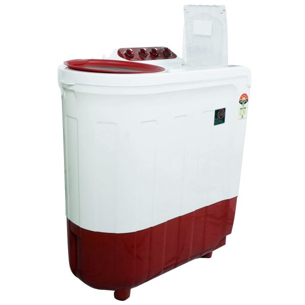 Whirlpool 7.5 Kg 5 Star Ace Supreme Semi-Automatic Top Loading Washing Machine, Fast Drying, Coral Red, ACE 7.5 SUPREME PLUS