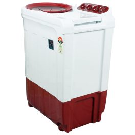 Whirlpool 7.5 Kg 5 Star Ace Supreme Semi-Automatic Top Loading Washing Machine, Fast Drying, Coral Red, ACE 7.5 SUPREME PLUS