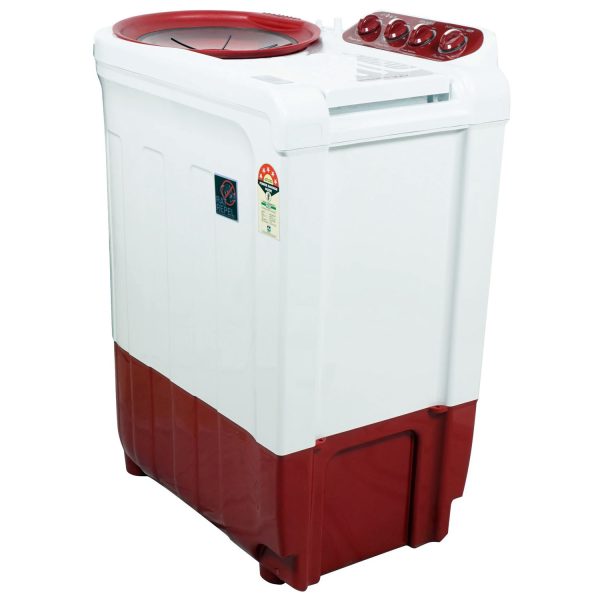 Whirlpool 7.5 Kg 5 Star Ace Supreme Semi-Automatic Top Loading Washing Machine, Fast Drying, Coral Red, ACE 7.5 SUPREME PLUS