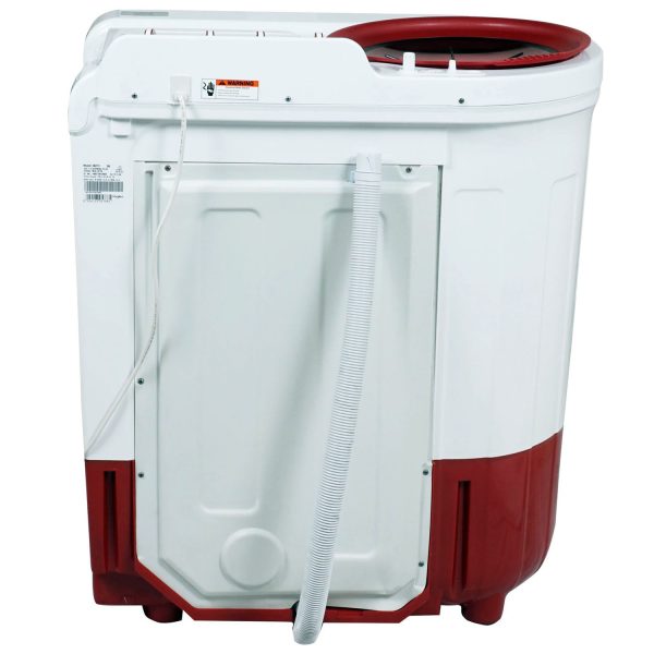 Whirlpool 7.5 Kg 5 Star Ace Supreme Semi-Automatic Top Loading Washing Machine, Fast Drying, Coral Red, ACE 7.5 SUPREME PLUS