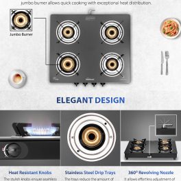 Sunflame ,LPG Stove GT Jumbo 4B DJ