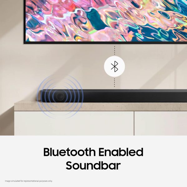 Samsung 2.1 Channel Dolby Digital Soundbar, Powerful Bass, Black, HW-B450XL