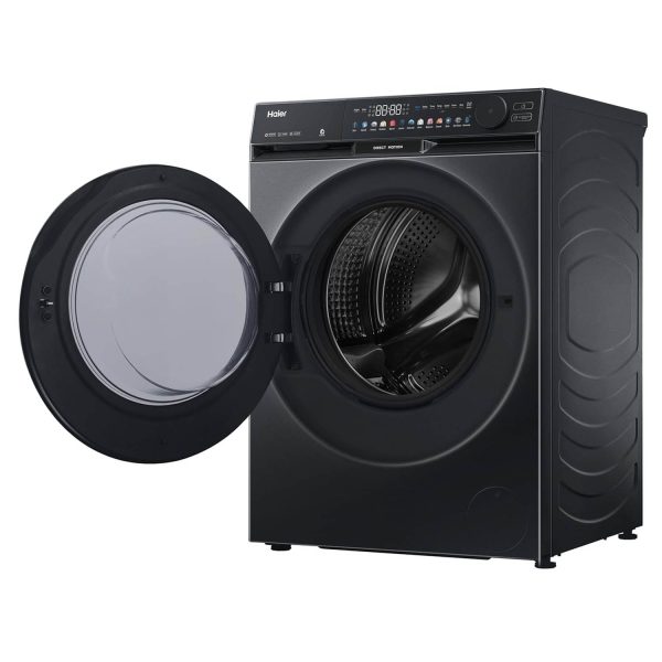Haier 12 kg 5 Star Inverter Fully Automatic Front Load Washing Machine , AI Colorful Touch Panel, Wi-Fi, Direct Motion Motor, Black, HW120-DM14F9BKU1