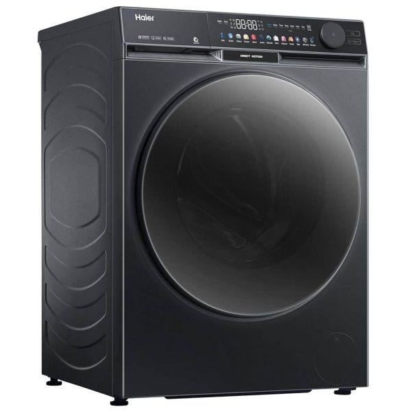 Haier 12 kg 5 Star Inverter Fully Automatic Front Load Washing Machine , AI Colorful Touch Panel, Wi-Fi, Direct Motion Motor, Black, HW120-DM14F9BKU1
