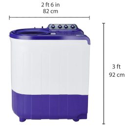 Whirlpool 8 kg 5 Star Semi-Automatic Top Loading Washing Machine with Extra Soak time Technology, Coral Purple, ACE SUPER SOAK