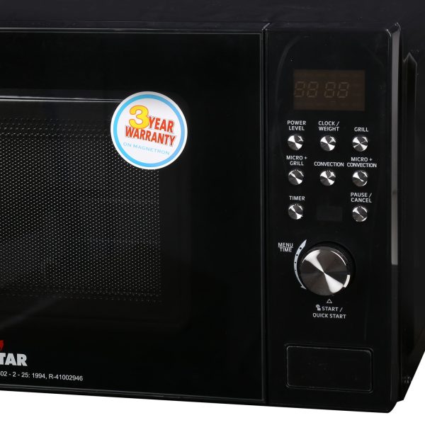 Kenstar 20 L Convection Microwave Oven, Combi function, Digital jog wheel and Auto Defrost, Black (KJ20CBG101)