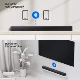Samsung 370 W 3.1ch Soundbar with Dolby Audio, DTS Virtual X, Q-Symphony, Center Speaker, 3D Surround Sound, HDMI ARC, Optical in, Bluetooth, USB, Wireless Subwoofer, Black, HW-B650F/XL