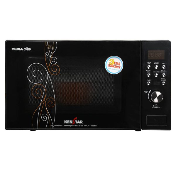 Kenstar 20 L Convection Microwave Oven, Combi function, Digital jog wheel and Auto Defrost, Black (KJ20CBG101)