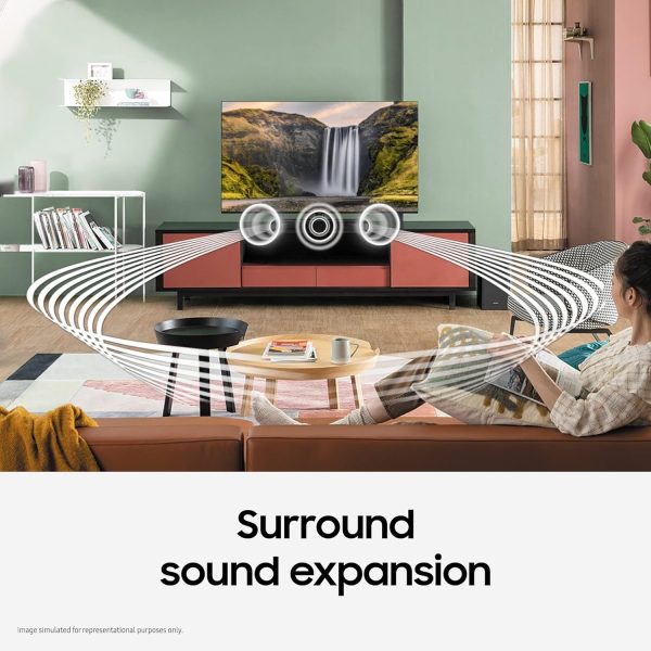 Samsung 2.1 Channel Dolby Digital Soundbar, Powerful Bass, Black, HW-B450XL