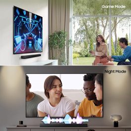 Samsung 370 W 3.1ch Soundbar with Dolby Audio, DTS Virtual X, Q-Symphony, Center Speaker, 3D Surround Sound, HDMI ARC, Optical in, Bluetooth, USB, Wireless Subwoofer, Black, HW-B650F/XL