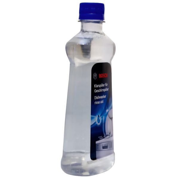 Bosch 400Ml Rinse Aid for Dishwasher Liquid, Works with any dishwasher and Removes Water Spots