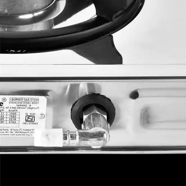 Sunflame LPG Stove Spectra DX 3 Brass Burner