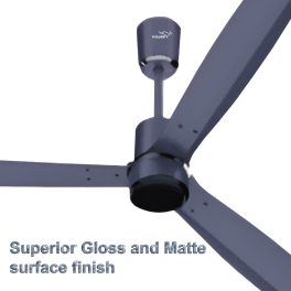 V-guard 1200MM BLDC Ceiling Fan with 370 RPM, Timer and Remote, Sapphire Blue, Airwiz Plus