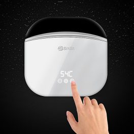 AO Smith 5.5KW Tank-less Instant Water Heater with Smart Display, Constant Hot Water, Superior Safety and Compact Design, White-Black, Zip