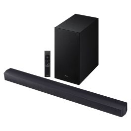Samsung 370 W 3.1ch Soundbar with Dolby Audio, DTS Virtual X, Q-Symphony, Center Speaker, 3D Surround Sound, HDMI ARC, Optical in, Bluetooth, USB, Wireless Subwoofer, Black, HW-B650F/XL